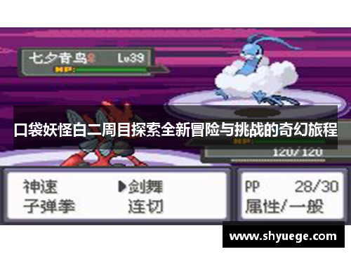 口袋妖怪白二周目探索全新冒险与挑战的奇幻旅程